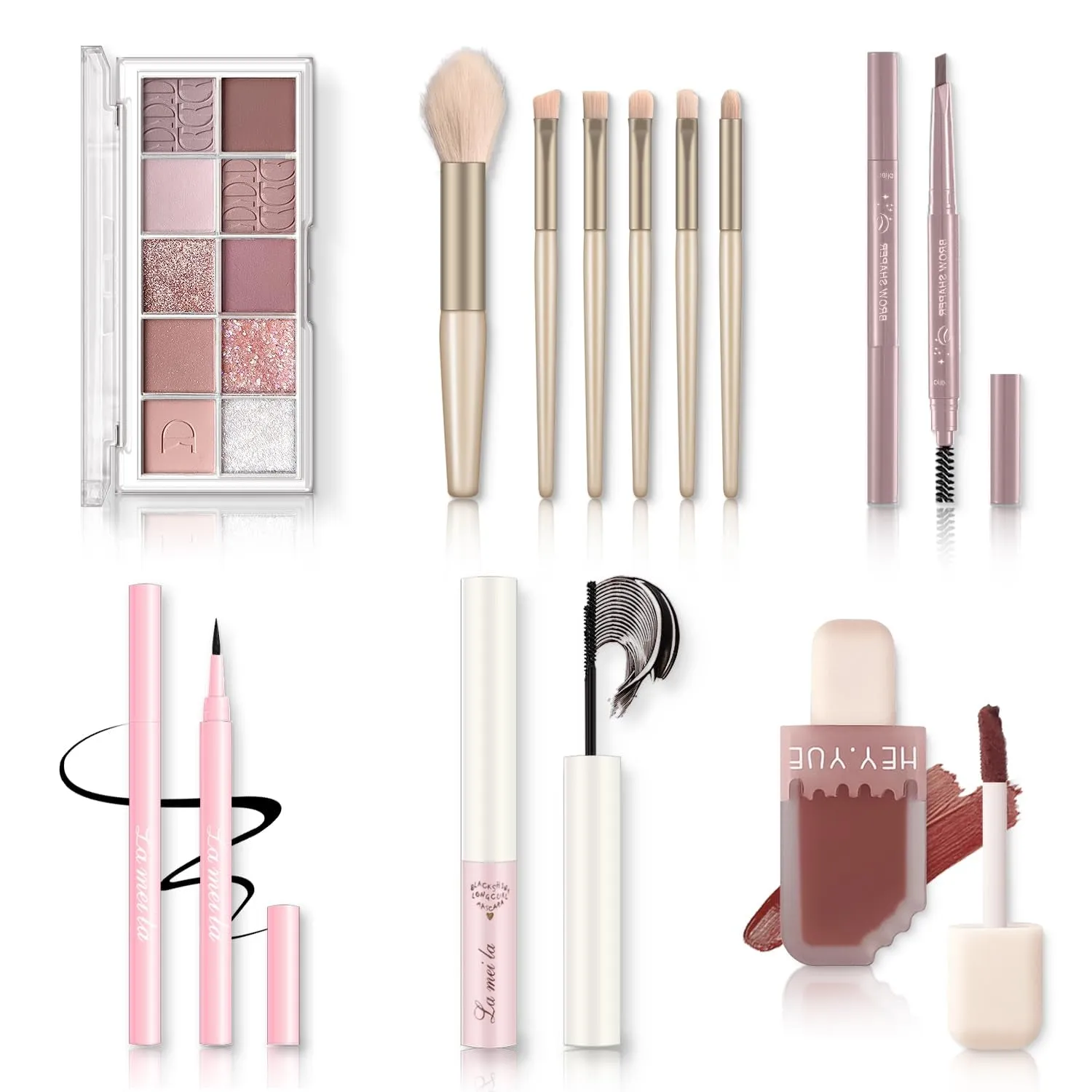 All-in-One Makeup Kit for Women â€“ Complete Cosmetics Set for Beginners & Pros, Gift-Ready (10-Pink)