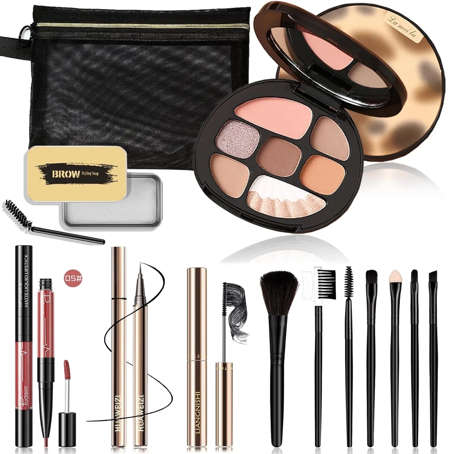 All-in-One Makeup Kit for Women â€“ Complete Cosmetics Set for Beginners & Pros, Gift-Ready (10-Pink)