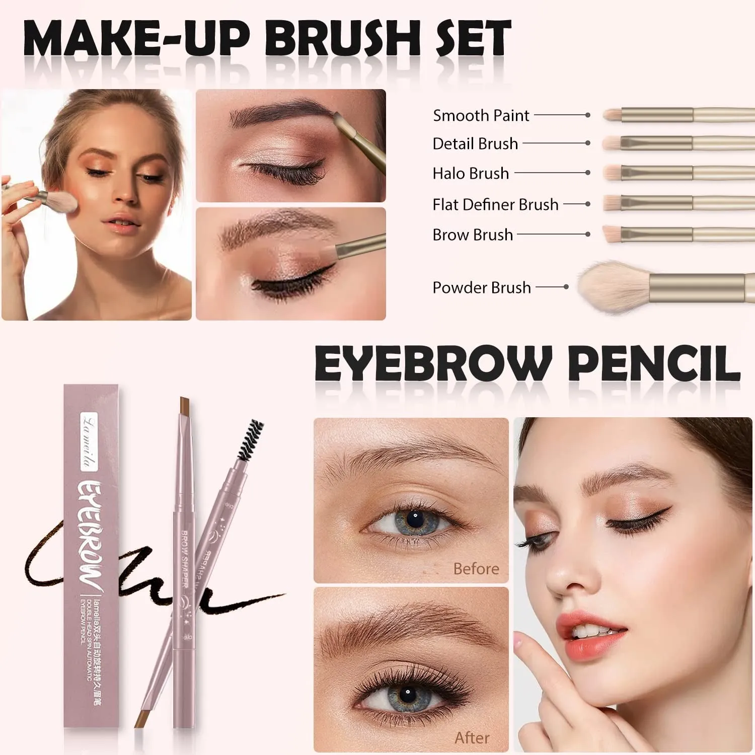 All-in-One Makeup Kit for Women â€“ Complete Cosmetics Set for Beginners & Pros, Gift-Ready (10-Pink)