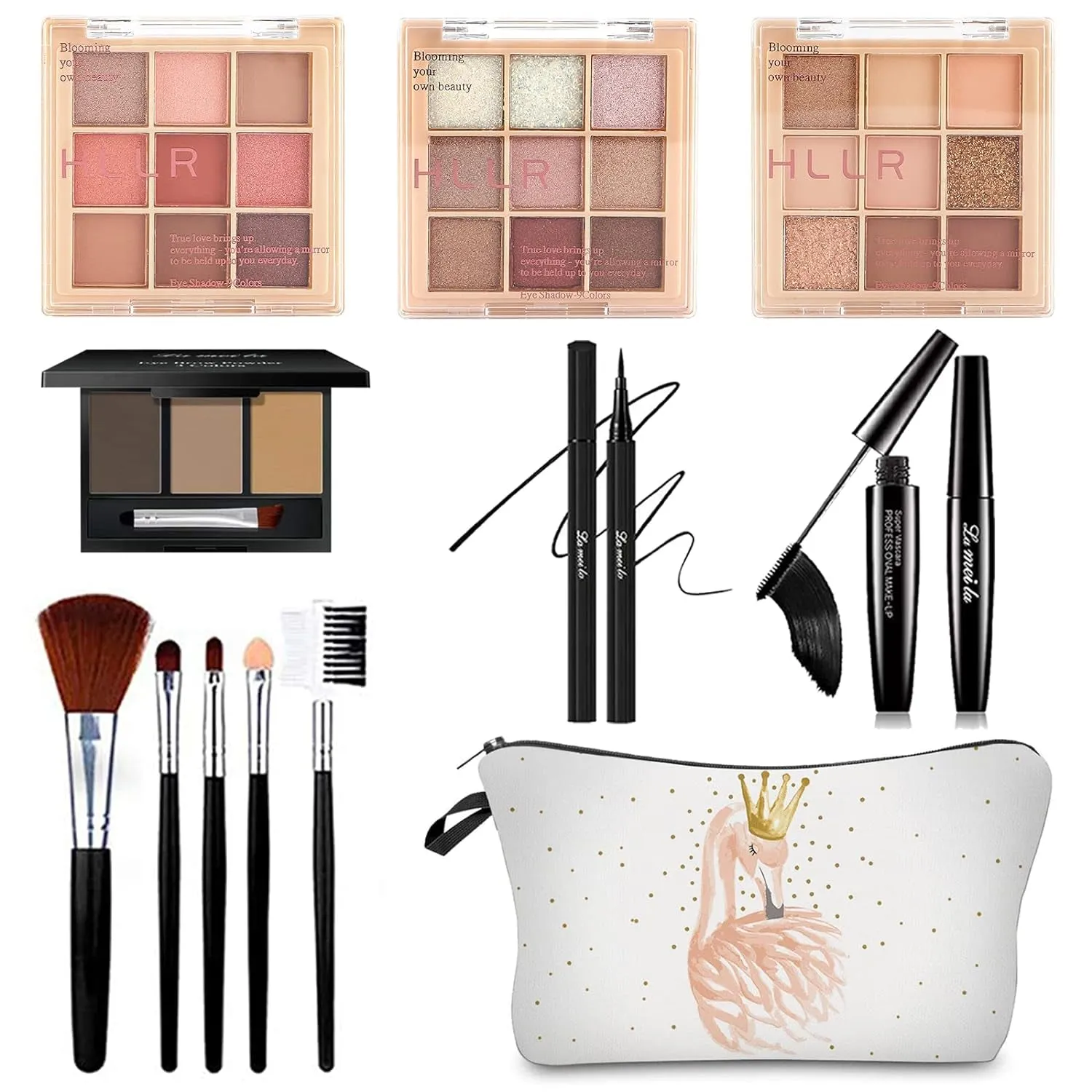 All-in-One Makeup Kit for Women â€“ Complete Cosmetics Set for Beginners & Pros, Gift-Ready (10-Pink)
