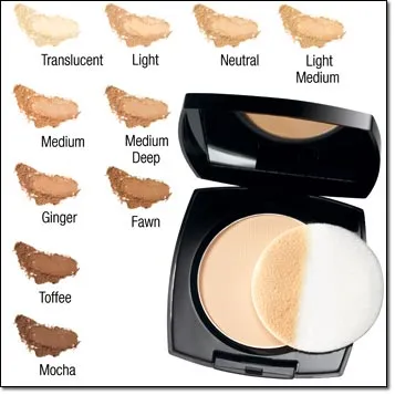 Avon Ideal Flawless Pressed Powder  | Ginger