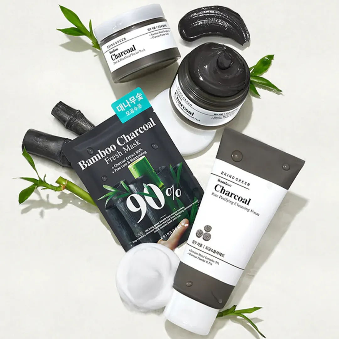 Bamboo Charcoal Pore Purifying Cleansing Foam 200mL Double Set