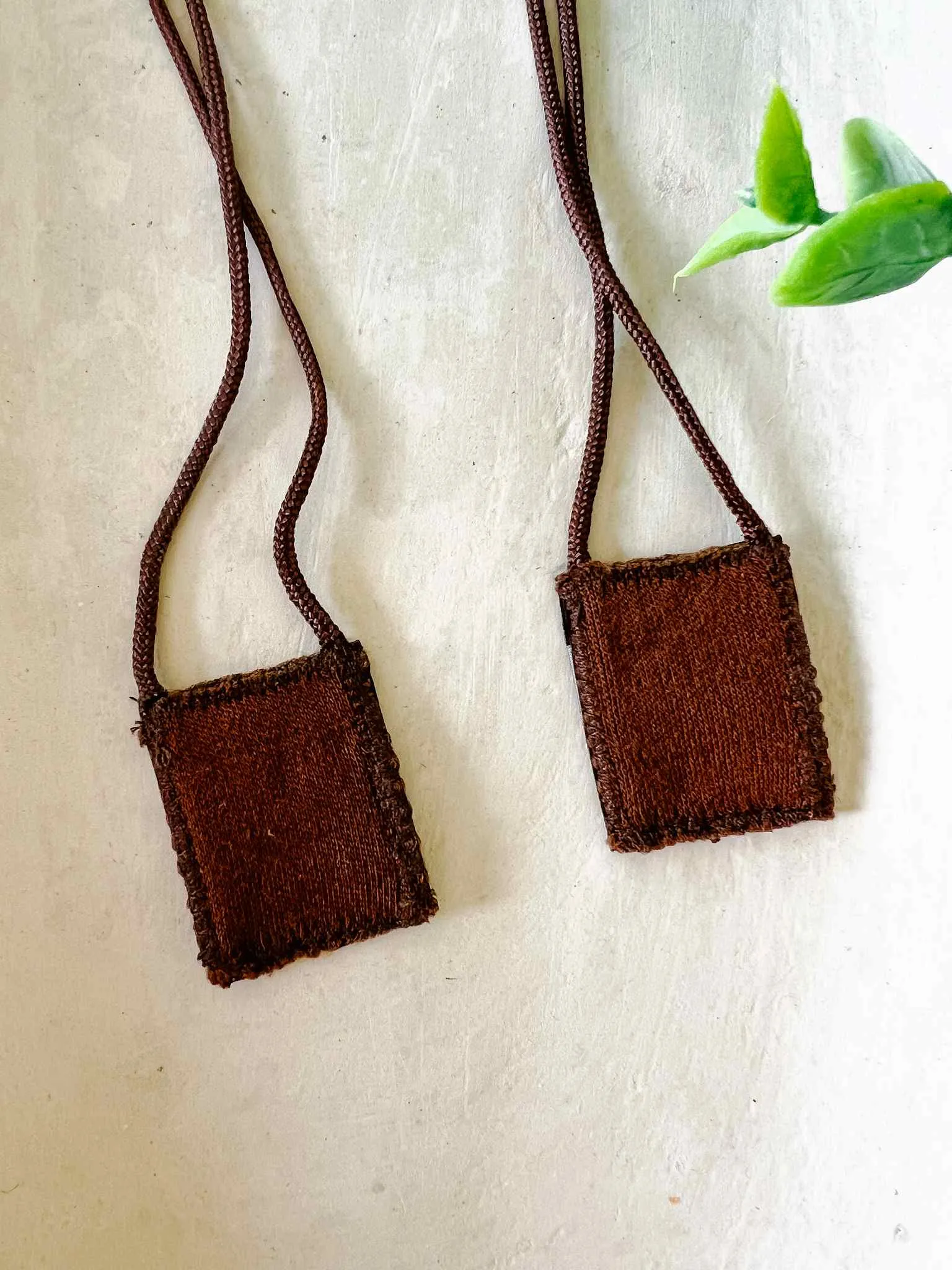 Brown Scapular, Brown & Cream, Our Lady of Mt. Carmel