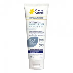 Can/c Face & Body Moisturiser Water Resistant Spf50  150ml
