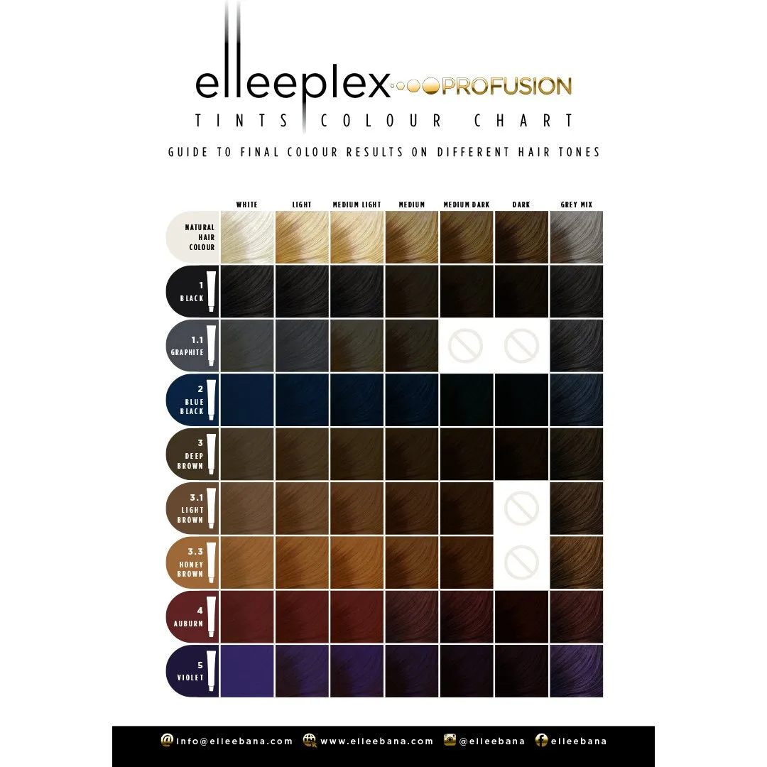 Elleeplex ProFusion Lash & Brow Tint 4 Auburn 20ml