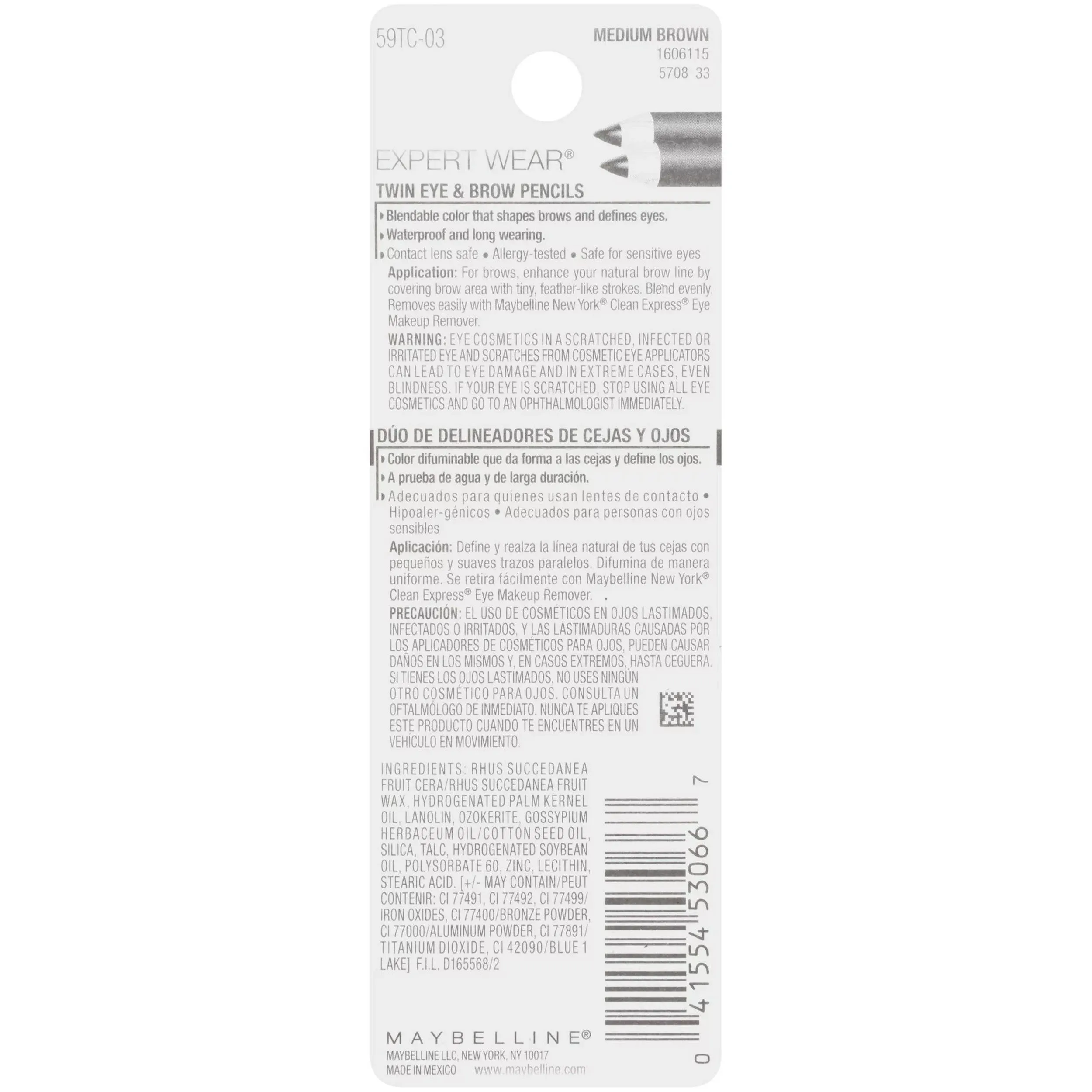 Expert Eyes Twin Brow and Eye Pencils