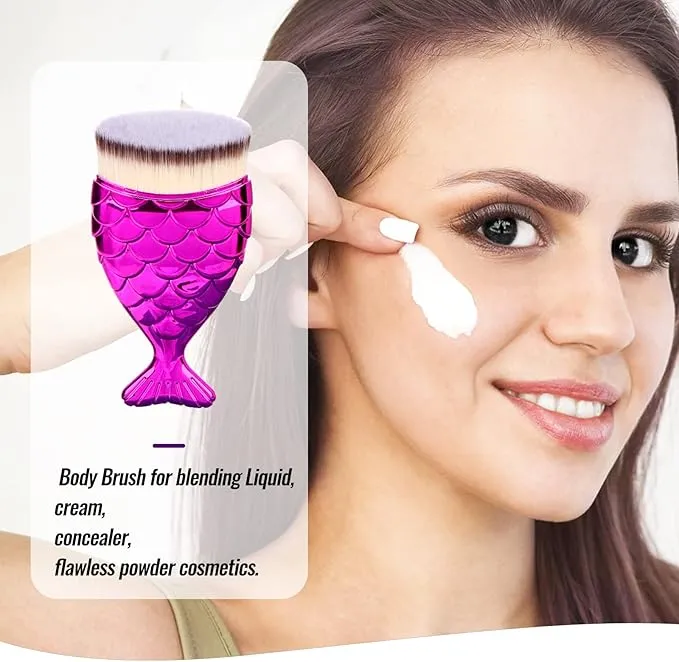 Kabuki Brush Sunscreen Applicator for  Foundation, Makeup Brushes for Liquid Foundation Powder Cream Contour Buffing Stippling Blending