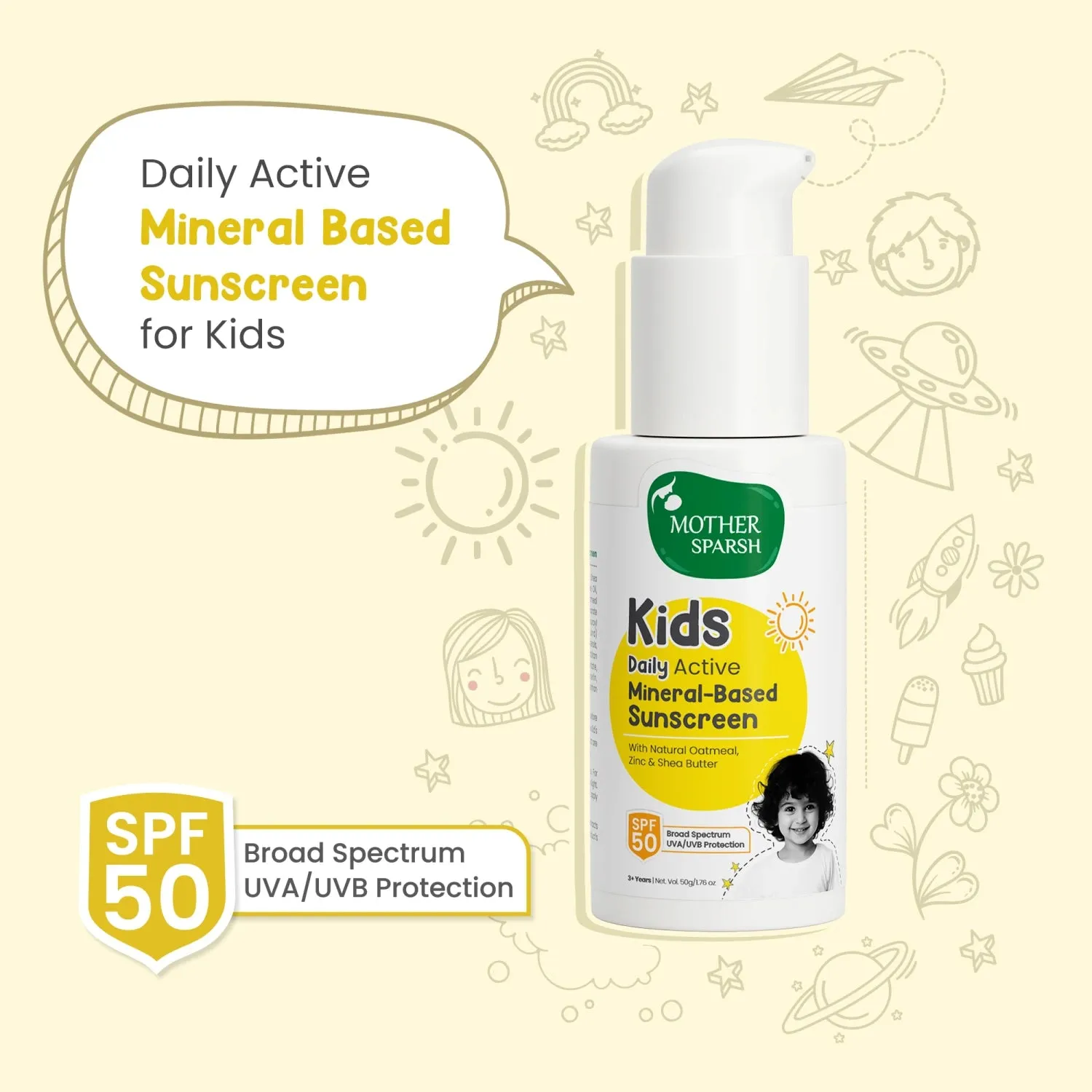 Kids Daily Active Mineral-Based Sunscreen