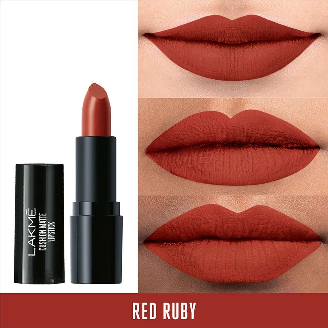 Lakmē Cushion Matte, Red Ruby