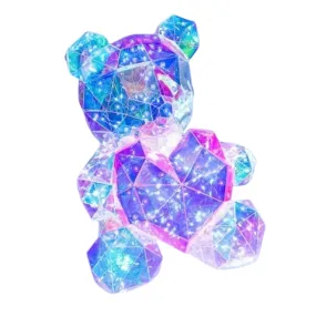 Luminous Unicorn Glowing Bear Gift Birthday Gift Decoration Heart Pink, Red
