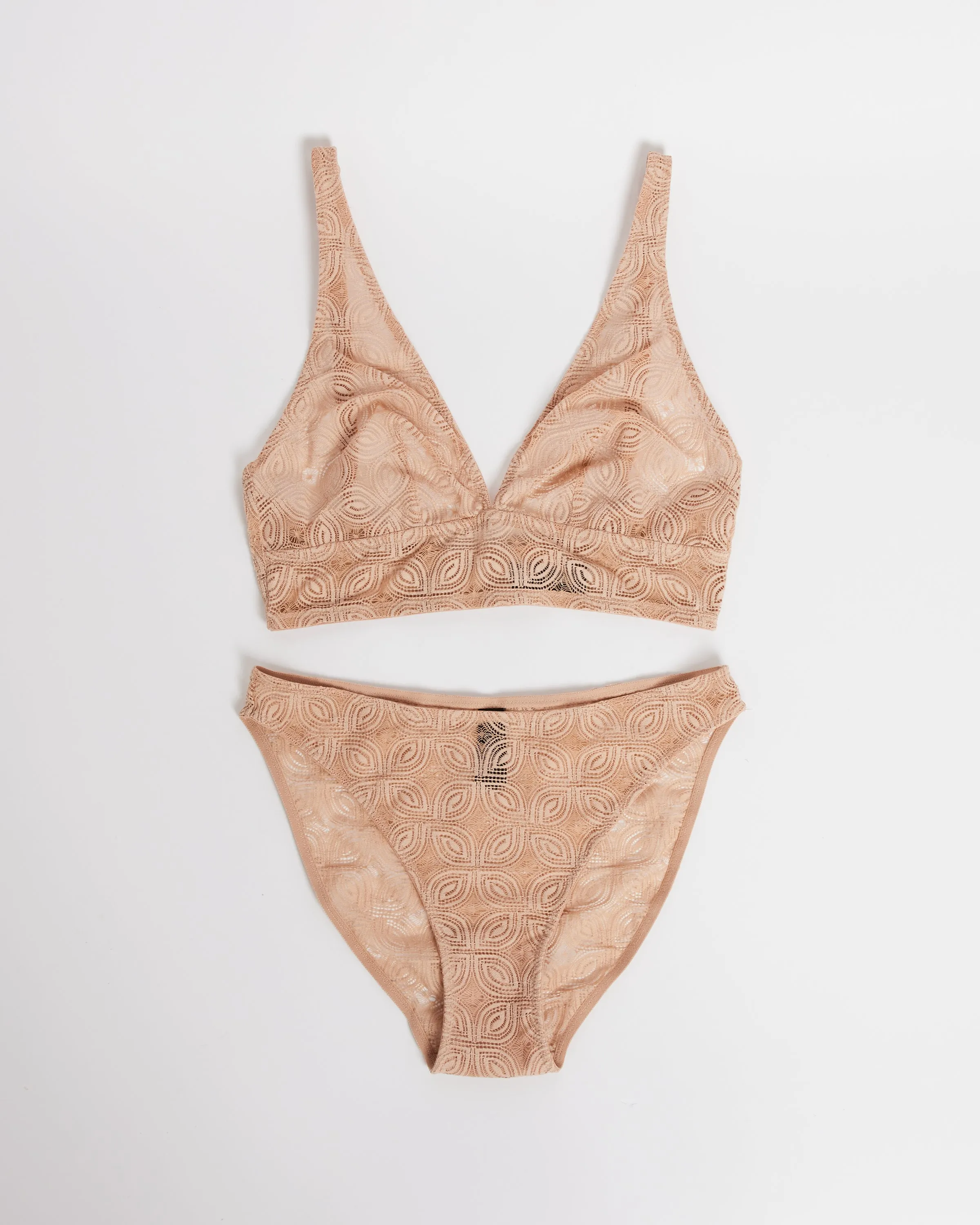 Mariposa Soft Plunge Bra in Blush