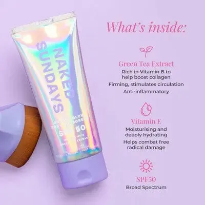 Open Box - Naked Sundays Golden Glow Body Sunscreen - SPF50  - 100ml