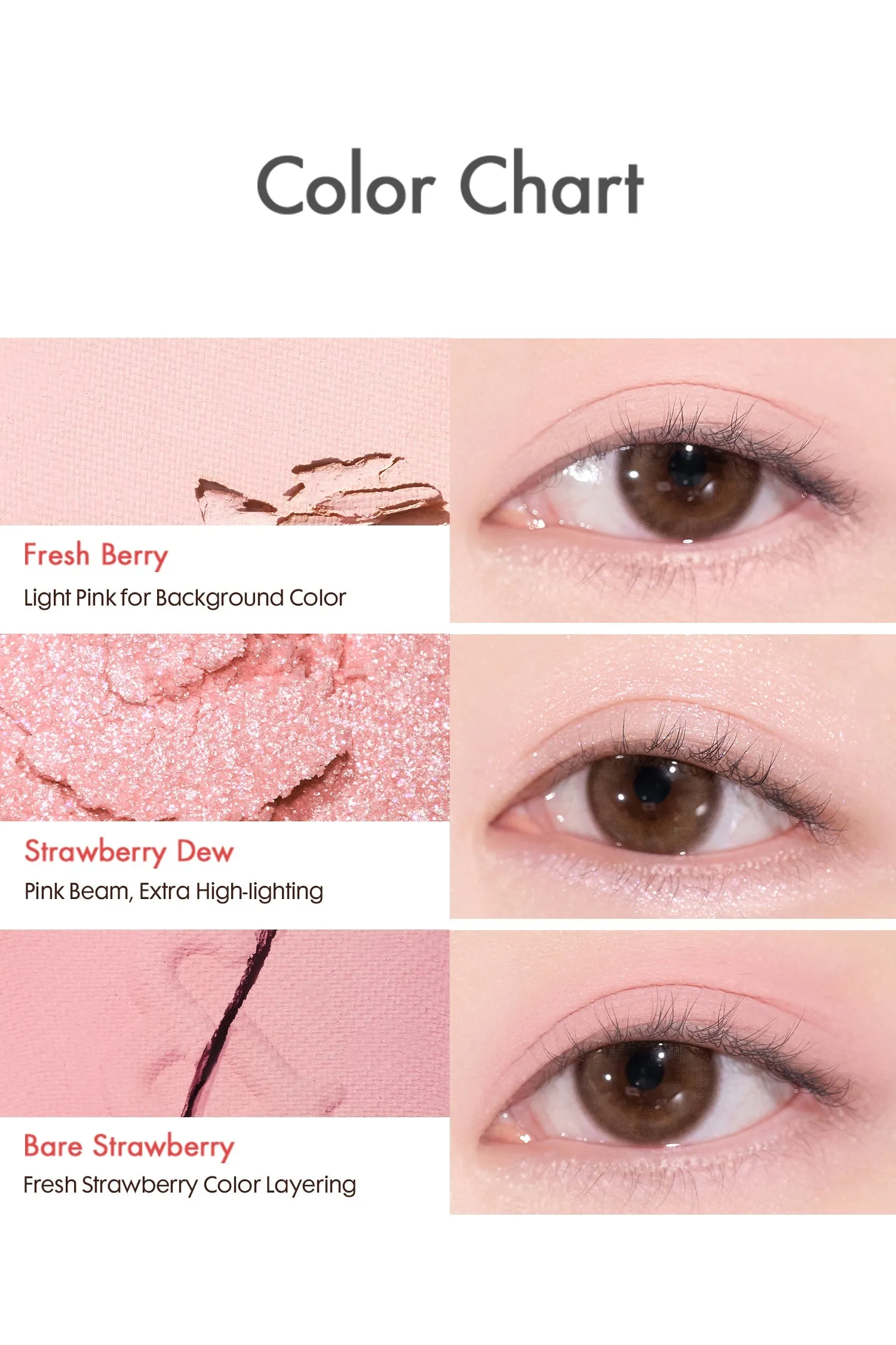 Rom&nd Bare Layer Palette (02 Strawberry Mood) 韩国Rom&nd 水月综合眼影盘 (02 羞粉草莓) 14g