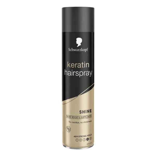SCHWARZKOPF KERATIN SHINE HAIR SPRAY 400ML