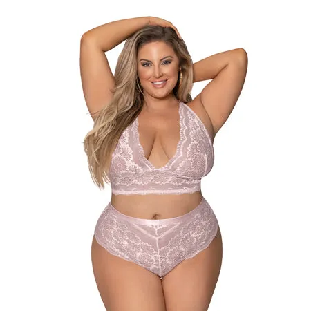 Seabreeze Strappy Back Cami & Short Blush 2X