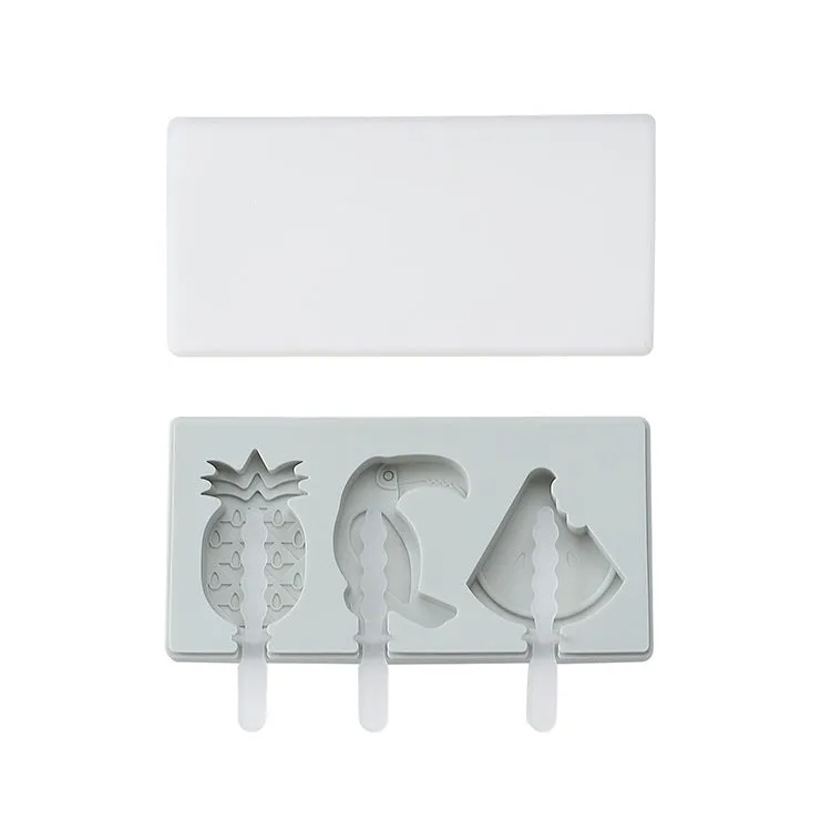 Siamese Ice Cream Mold With Lid Silicone Ice Cream Stick Ice Mold