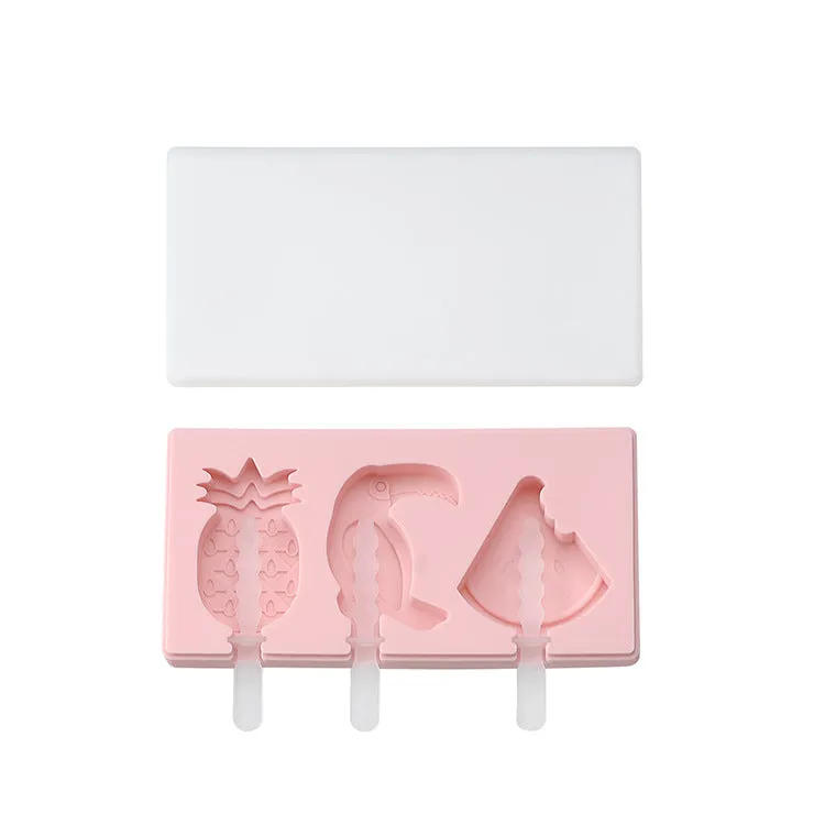 Siamese Ice Cream Mold With Lid Silicone Ice Cream Stick Ice Mold