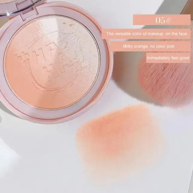 Three-layer Blush Palette Brightening Slightly Tipsy Expanding Natural Nude Makeup