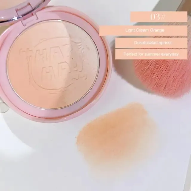 Three-layer Blush Palette Brightening Slightly Tipsy Expanding Natural Nude Makeup