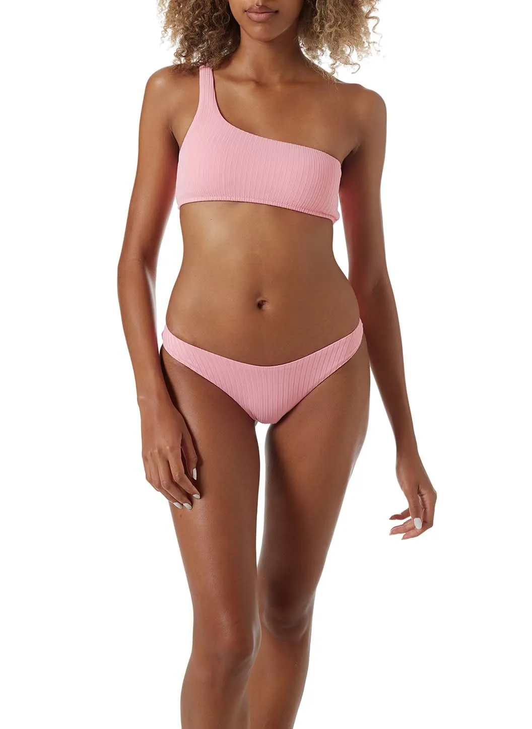 Toulouse Blush Ribbed Bikini Bottom