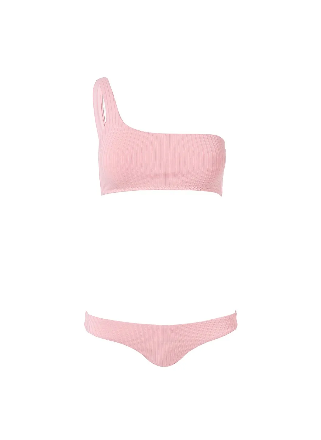 Toulouse Blush Ribbed Bikini Bottom