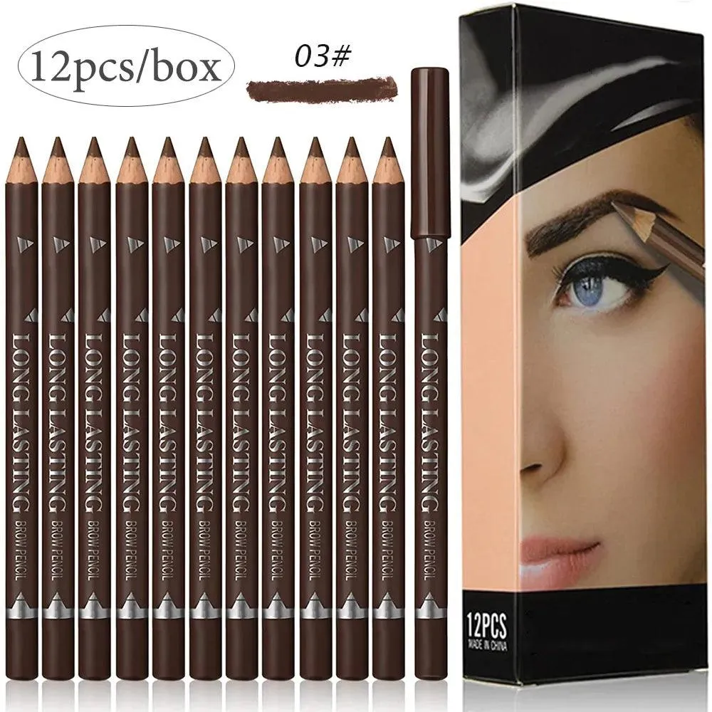 Vibrant Brow Pencil Set: Waterproof, Long-Lasting Beauty Kit