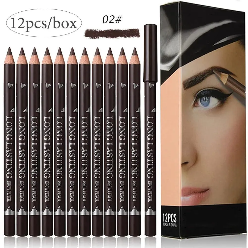Vibrant Brow Pencil Set: Waterproof, Long-Lasting Beauty Kit