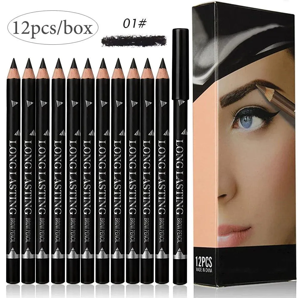Vibrant Brow Pencil Set: Waterproof, Long-Lasting Beauty Kit